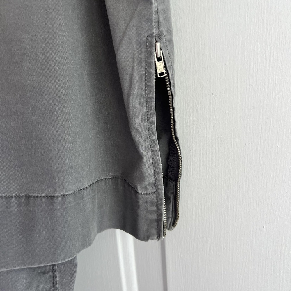 Eileen Fisher Pants Womens Small Gray Straight Leg Utility Zipper Hem Pockets - Picture 11 of 16